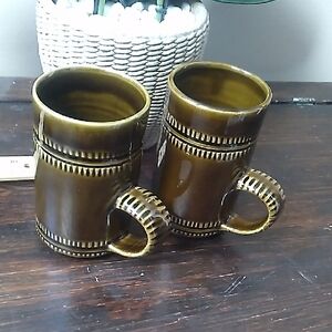 2 Pieces of PRINKNASH CERAMIC MUGS. Made In England #555